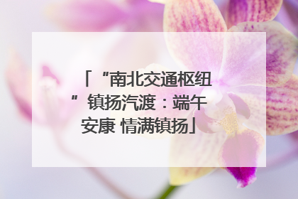 “南北交通枢纽”镇扬汽渡：端午安康 情满镇扬