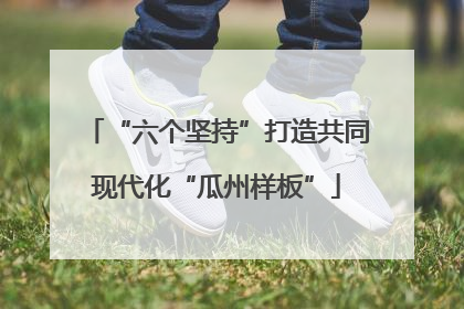 “六个坚持”打造共同现代化“瓜州样板”