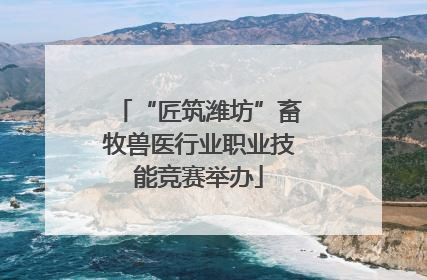 “匠筑潍坊”畜牧兽医行业职业技能竞赛举办