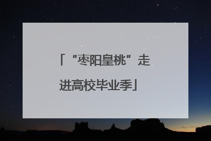“枣阳皇桃”走进高校毕业季