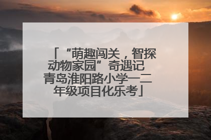 “萌趣闯关，智探动物家园”奇遇记 青岛淮阳路小学一二年级项目化乐考