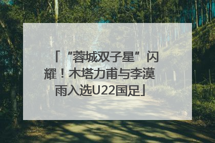 “蓉城双子星”闪耀！木塔力甫与李漠雨入选U22国足