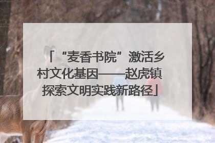 “麦香书院”激活乡村文化基因——赵虎镇探索文明实践新路径