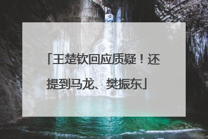 王楚钦回应质疑！还提到马龙、樊振东