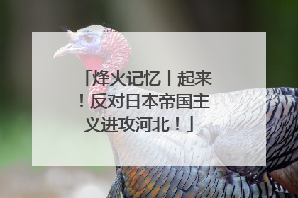 烽火记忆丨起来！反对日本帝国主义进攻河北！