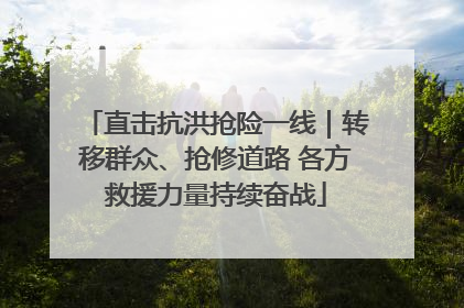 直击抗洪抢险一线｜转移群众、抢修道路 各方救援力量持续奋战