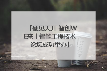 硬见天开 智创WE来丨智能工程技术论坛成功举办