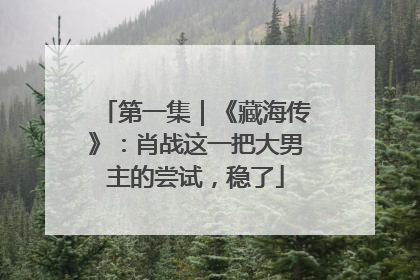第一集｜《藏海传》：肖战这一把大男主的尝试，稳了