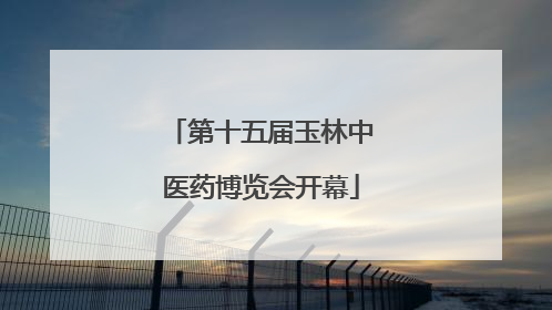 第十五届玉林中医药博览会开幕
