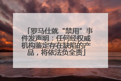 罗马仕就“禁用”事件发声明：任何经权威机构鉴定存在缺陷的产品，将依法负全责
