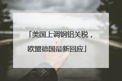 美国上调钢铝关税，欧盟德国最新回应