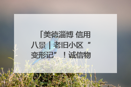 美德淄博 信用八景｜老旧小区“变形记”！诚信物业焐热居民心窝