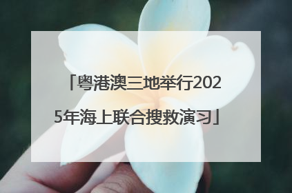 粤港澳三地举行2025年海上联合搜救演习