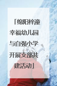 绵阳梓潼幸福幼儿园与自强小学开展支部共建活动