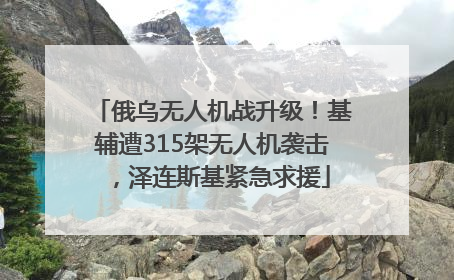 俄乌无人机战升级！基辅遭315架无人机袭击，泽连斯基紧急求援