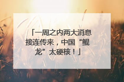 一周之内两大消息接连传来，中国“鲲龙”太硬核！