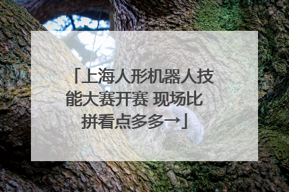 上海人形机器人技能大赛开赛 现场比拼看点多多→