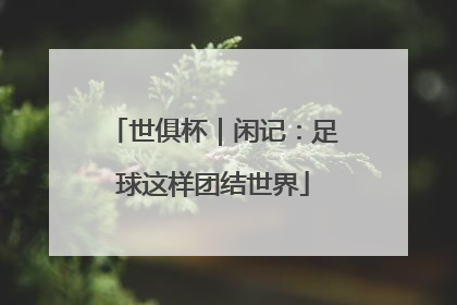 世俱杯｜闲记：足球这样团结世界