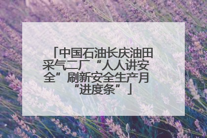 中国石油长庆油田采气二厂“人人讲安全”刷新安全生产月“进度条”