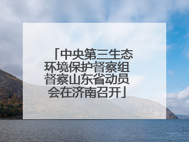 中央第三生态环境保护督察组督察山东省动员会在济南召开