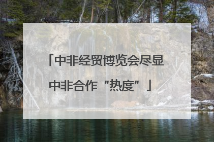 中非经贸博览会尽显中非合作“热度”