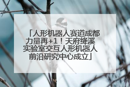人形机器人赛道成都力量再+1！天府绛溪实验室交互人形机器人前沿研究中心成立