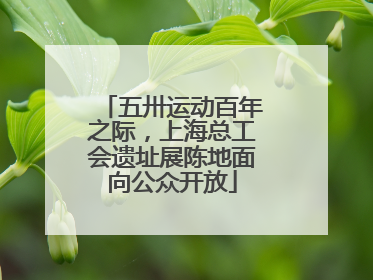 五卅运动百年之际，上海总工会遗址展陈地面向公众开放