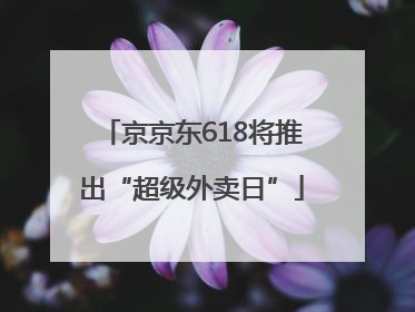 京京东618将推出“超级外卖日”