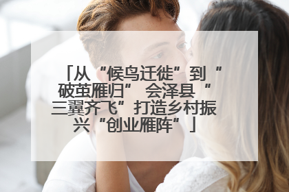 从“候鸟迁徙”到“破茧雁归” 会泽县“三翼齐飞”打造乡村振兴“创业雁阵”