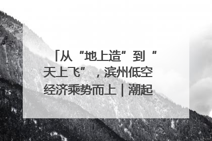 从“地上造”到“天上飞”，滨州低空经济乘势而上｜潮起渤海・网聚黄蓝