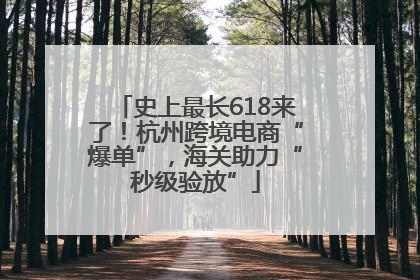史上最长618来了！杭州跨境电商“爆单”，海关助力“秒级验放”