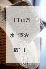 千山万水“支农情”