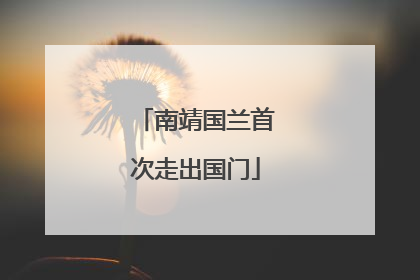 南靖国兰首次走出国门