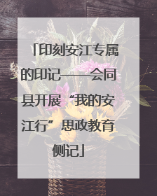 印刻安江专属的印记——会同县开展“我的安江行”思政教育侧记