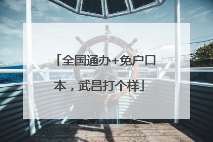 全国通办+免户口本，武昌打个样