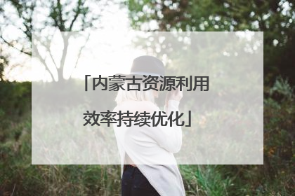内蒙古资源利用效率持续优化