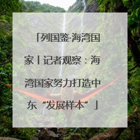 列国鉴·海湾国家丨记者观察：海湾国家努力打造中东“发展样本”