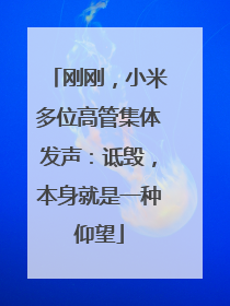 刚刚，小米多位高管集体发声：诋毁，本身就是一种仰望