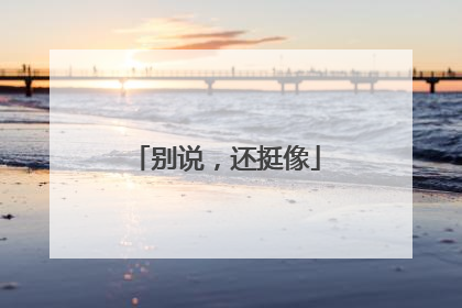 别说，还挺像