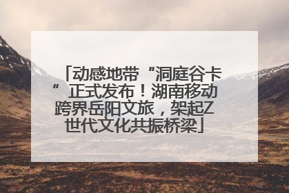 动感地带“洞庭谷卡”正式发布！湖南移动跨界岳阳文旅，架起Z世代文化共振桥梁