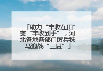 助力“丰收在田”变“丰收到手”，河北各地各部门厉兵秣马迎战“三夏”
