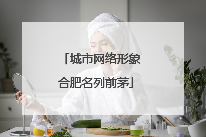 城市网络形象合肥名列前茅