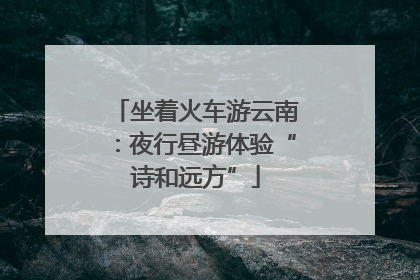 坐着火车游云南：夜行昼游体验“诗和远方”
