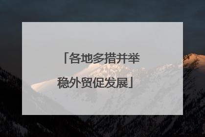 各地多措并举稳外贸促发展