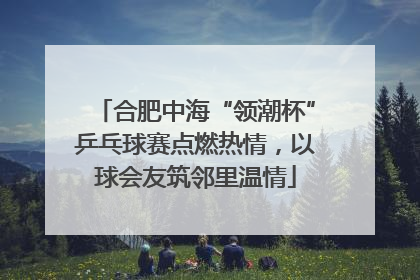 合肥中海“领潮杯”乒乓球赛点燃热情，以球会友筑邻里温情