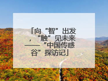 向“智”出发，“触”见未来——“中国传感谷”探访记