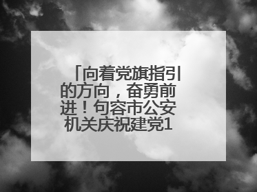 向着党旗指引的方向，奋勇前进！句容市公安机关庆祝建党104周年大会