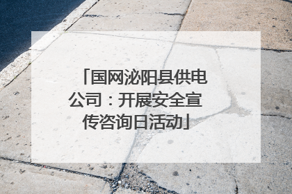 国网泌阳县供电公司：开展安全宣传咨询日活动