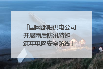 国网邵阳供电公司开展雨后防汛特巡 筑牢电网安全防线