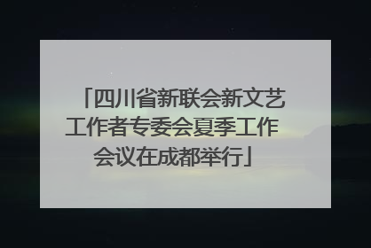 四川省新联会新文艺工作者专委会夏季工作会议在成都举行